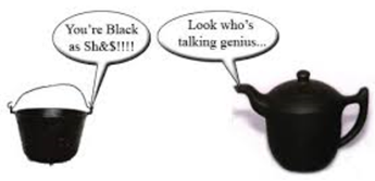 pot calling kettle black
